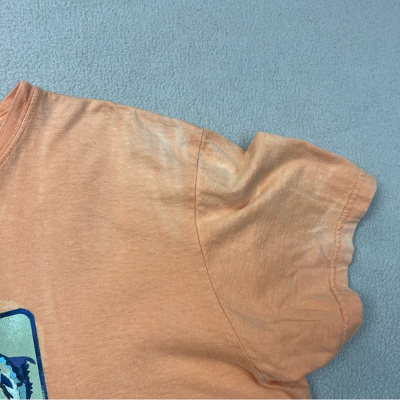 Polo Sport Ralph Lauren T-Shirt Mens Medium Orange Bait and Tackle Key West - Picture 2 of 9